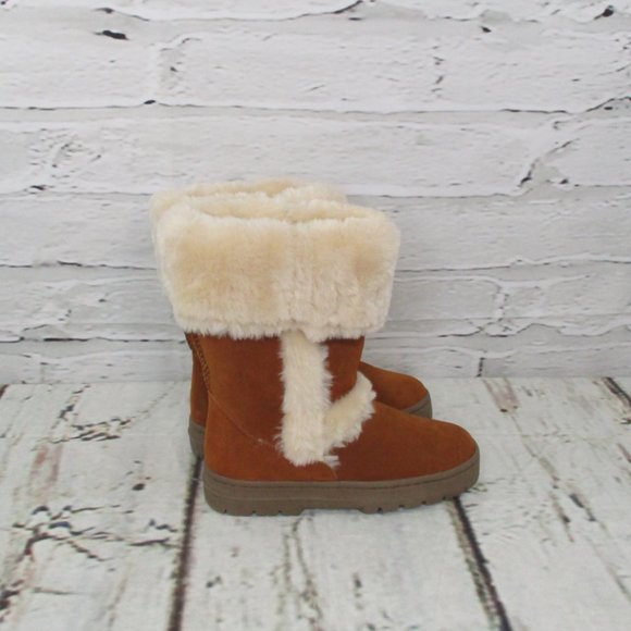 Style & Co Suede Sherpa Boots - Picture 2 of 8